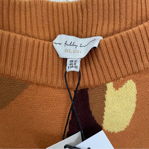 NEVER FULLY DRESSED Tan Retro Love Knit Pant Size 8 - Picture 13 of 16